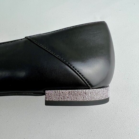 Franco Sarto Womens Rachelle Black Tassel Flat Loafer Pointed Toe size 7.5M - Picture 11 of 16